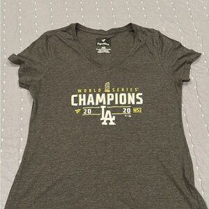 Fanatics Charcoal World Series Champions Tee